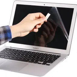 Techfit 3 in 1 Laptop Skin Decal Vinyl Pack 15.6 inch with Screen Guard and Silicone Keyboard Protector - Printed Tile Crack Combo Set image 4