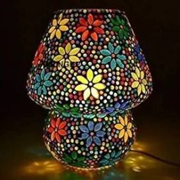 Multi mosaic colorful table lamp@3 Table Lamp-image-43