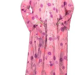 firmed string Floral Print, Solid Women Raincoat-picture-45