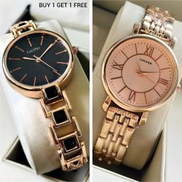 Trending Women collection Watch & Bracelet COMBO Pack 2 Analog Watch - For Women LFR CKBLK 02ROSE-image-65