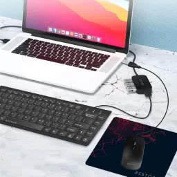 Bestor 5-in-1 Combo: Wired Keyboard, Ergonomic Mouse, USB 2.0 Hub, OTG, Waterproof Pad. Combo Set image 4