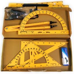 Big Plastic Geometry Box for Black Board for School Teachers Geometry Box-image-72