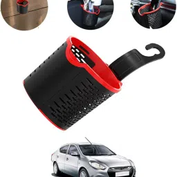 Multiuse Car Seat 3R Black/Red Convenient Basket For Extra Storage -237 Car Storage Bag & Bin-image-66