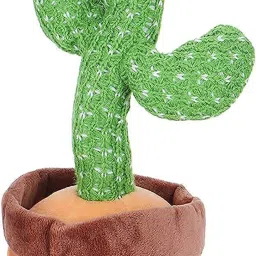 sharvaya Cactus Singing Toy toy For Kids With Light And Dancing Talk And Repeat With Usb Charging image 2