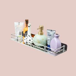 Stainless Steel Wall Mount Bathroom Shelf, Kitchen Rack, Shelves, 15x5 InchSet-1 Stainless Steel Wall Shelf-image-73