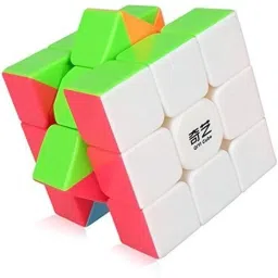 lodestone 3X3 Qiyi Qiyuan Sticker Less Magic Speed Cube (Multicolour) image 2