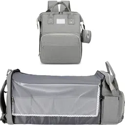Diaper Bag with Changing Station, Large Capacity Baby Backpack for Traveling with Insulated Milk Bottle Pocket-40x30x20 Cm-image-6
