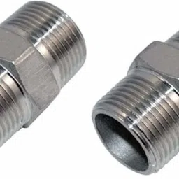 1/2 Inch to 1/2 Inch Male Threaded Brass Screwed Hex Nipple | Pipe Quick Connector | Exstenstion pack of 2 Faucet Nozzle-29