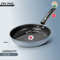 LAZYwindow Premium Quality Nonstick Tadka/Souce/Fry Pan And Kadhai 4 Combo Pack Tadka Pan 11 cm diameter 0.25 L capacity image 3