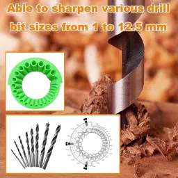 verilux Drill Bit Sharpener Attachment Tool for Angle Grinder 20 Slot Electric Drill Bit Sharpener Tool Attachment for Angle Grinder 20 Slot Design Specialty Woodworking Bits image 4