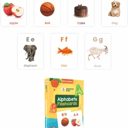 spartan kids Number,Fruit and Alphabet Flash Cards For Kids(set of 3) image 3