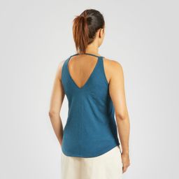 Women Sleeveless Tank Top Petrol Blue - NH500-image-61
