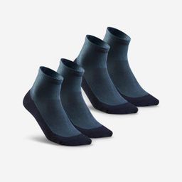 Unisex Quick Dry Mid Ankle Socks 2 Pairs Blue - NH50-picture-27