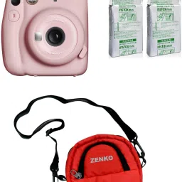 FUJIFILM Instax Mini 11 Blush Pink With Twin Pack Of Instant Film With Red Pouch Instant Camera-picture-29