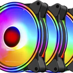 Obvie RGB Gaming PC Fans, Dual Light Loop RGB LED Fans, Quite Cooling Computer Fans Cooler-13