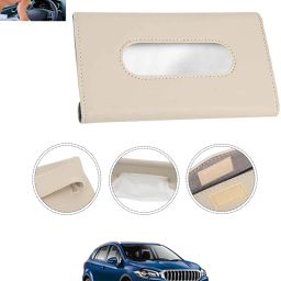 Universal Leatherite Rectangle Beige Tissue Box For Car/office/Home-221 Vehicle Tissue Dispenser-image-82