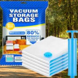 Vacuum Bags l Clothes l for with Pump l Packing Bags for Clothes (Pack of 1) Travel Storage Vacuum Bags-image-67