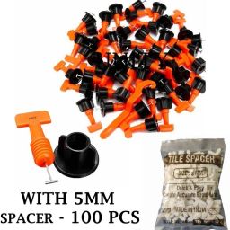 Tile Leveling System 50 PC Kit With Special Wrench 1 PC & 5 MM Spacer 100 pc Tile Leveling System 50 PC Kit With Special Wrench 1 PC & 5 MM Spacer 100 pc Non-magnetic Post Level-image-7
