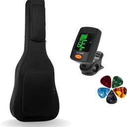 41inch Acoustic Guitar Bag with Tuner & Picks Guitar Cover Case High Padded Bag Guitar Bag-image-34