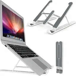 pepplo Laptop Stand,Laptop Holder Riser Computer Tablet Stand(White,Set of 1) Laptop bracket-A-White-1,Pack of 1 Laptop Stand-image-80