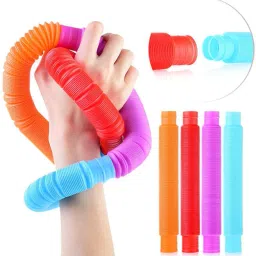 Pop Tube Fidget Toys Learning Pipe Stress Anxiety Relief Sensory Bendable Toy-14