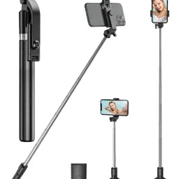 SUJAY VENTURES Tripod 5′6 Selfie Stick with Wireless Bluetooth Remote | Heavy-Duty Vlog Tripod Tripod-picture-11
