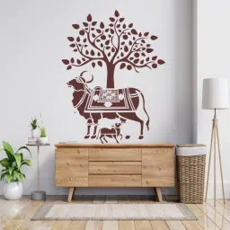 Size: (24 x 40 Inches) Holy Cow Reusable PVC Wall Stencil for Home Decor B36107_2 Wall Stencil Stencil-image-15