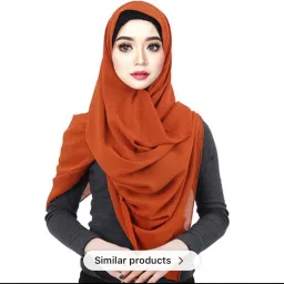 Solid Chiffon Women Red Scarf, Fancy Scarf, Stole-image-14