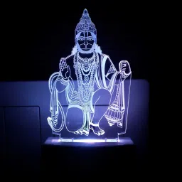 The Hanuman ji 3D Illusion Night Lamp Comes with 7 Multicolor and 3D Illusion Design Suitable for Room,Drawing Room,Lobby Night Lamp-image-5