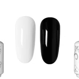 Uv Led Soak Off Base Gel Polish Clear 15 Ml besecoat BLACK WHITE COMBO-image-35