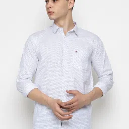 Men Slim Fit Printed Button Down Collar Casual Shirt-image-55