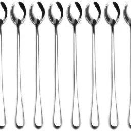 Design Shining Longe Handle Stainless Steel Coffee Spoon Set-image-47