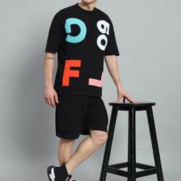griffel Tshirt Regular Shorts Co-ords Set-picture-19