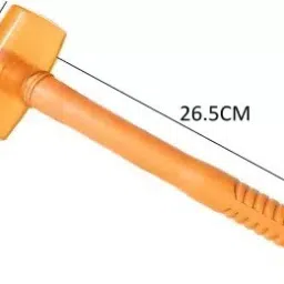 asaone Rubber Mallet Hammer with Non-Slip Comfortable Grip Handle Soft Face Hammer for Tiles and Other Work Mallet image 4