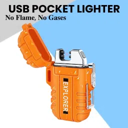 Explorer USB (Cigaratte Lighter)Windproof Flameless ARC Rechargeable LighterD284 Explorer USB (Cigaratte Lighter)Windproof Flameless ARC Rechargeable LighterD284 Pocket Lighter-image-82