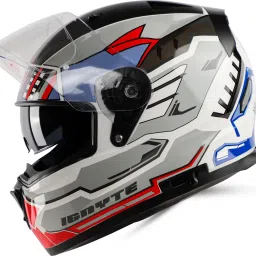 IGN-7 Space Robot ISI/DOT Certified Full Face Graphic Helmet with Sun Shield Motorbike Helmet-image-9