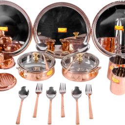 Pack of 26 Copper Dinner Set-image-12