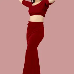 SHAYONAM K.MT._Fish_Red_M_Saree Shapewear shapewear petticoat For women Lycra Blend Petticoat-image-44