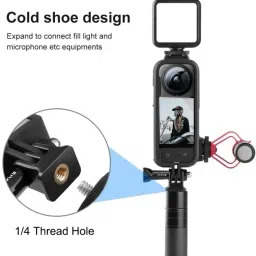 Axcess Housing Case for Insta360 ONE X3 Action Camera Frame Camera Mount For 1/4 Thread Camera Housing image 4