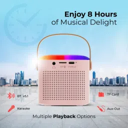 Clairbell Bluetooth Speaker Support SD Card/Aux/USB With Karaoke Mic and RGB Lights I64 10 W Bluetooth Laptop/Desktop Speaker image 3