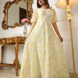 Printed Georgette Stitched Anarkali Gown-image-27