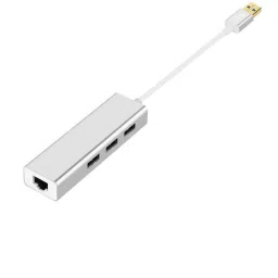 microware LAN Cable 0.3 m USB 3.0 Hub 3-Port to RJ45 Adapter Network Hub-image-49