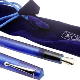 Click Aristocrat Blue Demonstrator 3in1 Ink Filling System Flex Nib Fountain Pen-image-31