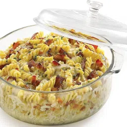 Glass Serving Bowl 1 Litre Glass Serving Bowl with Lid,Microwave Safe Hard Bound Utensils (1000 ml) Disposable-28
