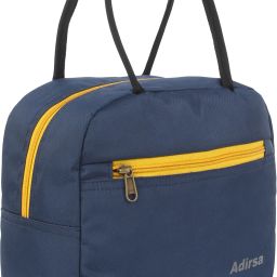 LB3009 NAVY BLUE Lunch Bag for Office Men, Women and Kids, Leak Proof Water Resistant Polyester Made Lunch Tiffin Bag for School, Picnic, Work, Carry Bag for Lunch Box Waterproof Lunch Bag-image-99