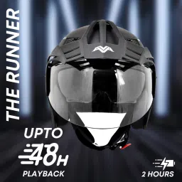N2 ISI Certified Smart Bluetooth Helmet | Calls | Music | Voice Asst. Motorbike Helmet-image-12