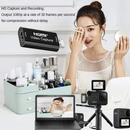 atdarazTV-out Cable Audio Video Capture Card, HDMI to USB 2.0 Record to DSLR Camcorder Action Cam image 2