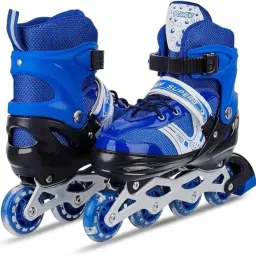 viel spiel High quality Skating in-line have different with PU LED wheel Shoe Skates - Size 6-9 UK image 3