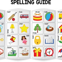 arniyavala Magnetic Learn to Spell : Objects with 32 Picture Magnets, 72 Letter Magnets, Magnetic Board and Spelling Guide image 2