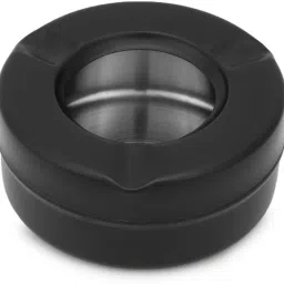 Black Ash Tray Black Stainless Steel Ashtray-25